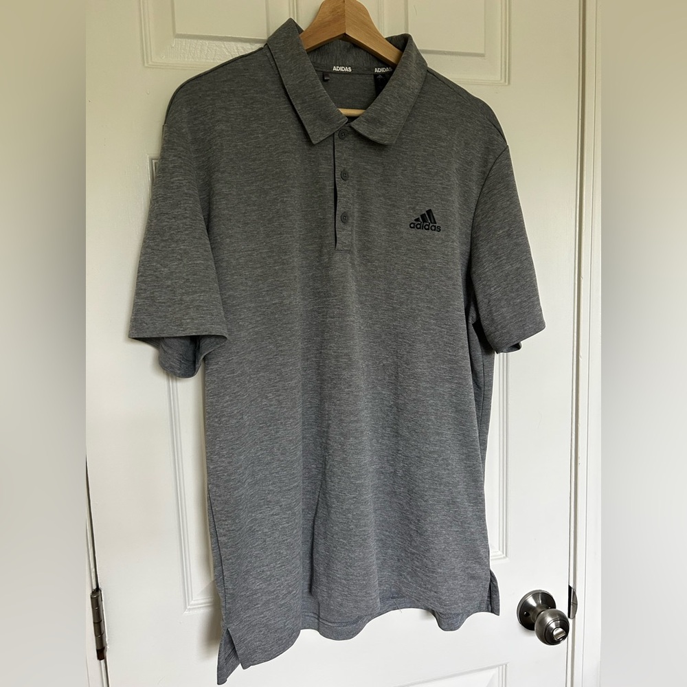 Adidas Men's Golf Polo Shirt in Heather Gray